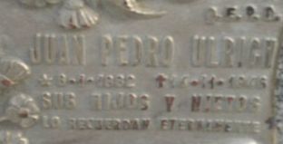 Juan Pedro Ulrich placa